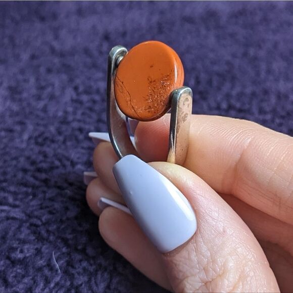 vintage jasper spinner ring  - Picture 5 of 5